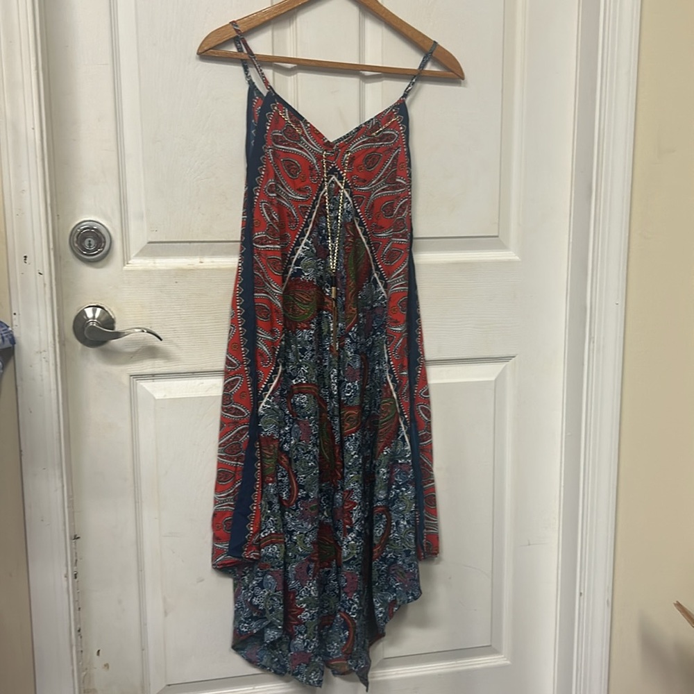 Speed Control New York Women’s Paisley Asymmetrical Dress w Adjustable Straps XL